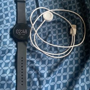 Black Silicone Band Fossil Smartwatch w/ Charger